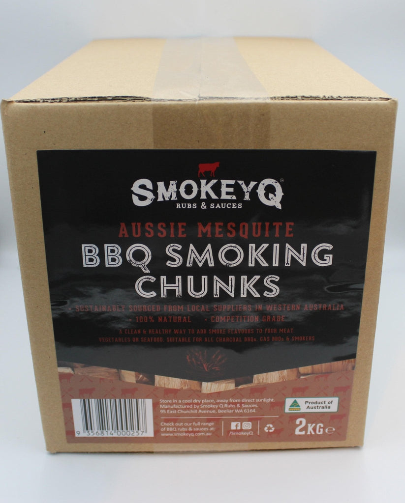 Aussie Mesquite wood smoking chunks - SmokeyQ